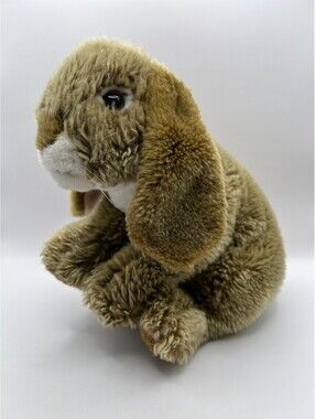Animal Alley 5F5F498 Lop Eared Bunny Plush S Brown Fabric Ears Whiskers